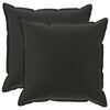 vidaXL Housse de coussin 2 pc HOUTEN Noir 65 x 65 cm Polyester