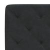 vidaXL Coussin de t&ecirc;te de lit noir 140 cm velours