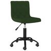 vidaXL Chaises pivotantes &agrave; manger lot de 2 Vert fonc&eacute; Velours