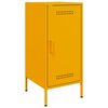 vidaXL Buffets 2 pcs jaune moutarde 36x39x79 cm acier