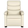 vidaXL Fauteuil inclinable Cr&egrave;me Similicuir