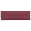 vidaXL Coussin de Dos Bordeaux 160 x 19 x 50 cm tissu