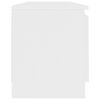 vidaXL Meuble TV Blanc 120x30x35,5 cm Bois d'ing&eacute;nierie