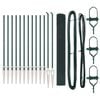 vidaXL Cl&ocirc;ture en fil soud&eacute; avec pointes 25 x 1 m Vert Maille