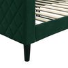 vidaXL Lit de repos sans matelas vert fonc&eacute; 90x200 cm velours