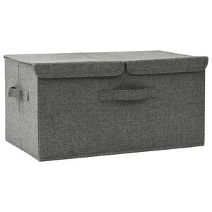 vidaXL Bo&icirc;te de rangement Tissu 50x30x25 cm Anthracite