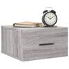 vidaXL Table de chevet murale sonoma gris 35x35x20 cm