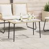 vidaXL Table de Jardin Naturel 80 x 40 x 45.5 cm Poly rotin