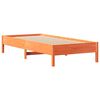 vidaXL Lit biblioth&egrave;que sans matelas cire marron 90x190 cm pin massif