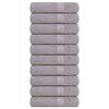 vidaXL Essuie-mains FROGN 10 pcs gris 50x100 cm 360 g/m&sup2;