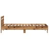 vidaXL Cadre de lit Bois ancien 203 x 95 x 70 cm Bois d'ing&eacute;nierie