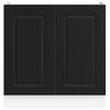 vidaXL Meuble bas pour &eacute;vier Kalmar noir 80x46x81,5 cm bois ing&eacute;nierie