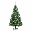 vidaXL Sapin de No&euml;l artificiel Vert 180 cm PVC, Acier et Plastique