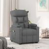 vidaXL Fauteuil de massage inclinable Gris fonc&eacute; Tissu
