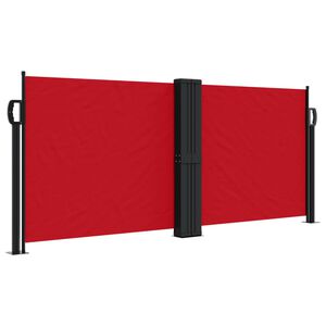 vidaXL Auvent lat&eacute;ral r&eacute;tractable rouge 100x600 cm
