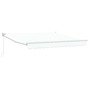 vidaXL Auvent r&eacute;tractable Blanc 300 x 250 x 165 cm