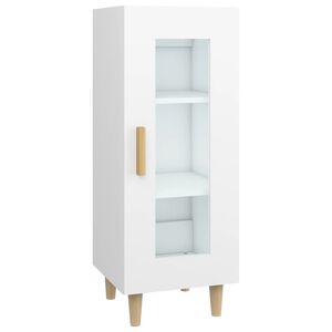 vidaXL Buffet blanc 34,5x34x90 cm bois d'ing&eacute;nierie