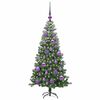 vidaXL Sapin de No&euml;l avec 150 LED avec support Vert 120 cm PVC
