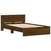 vidaXL Cadre de lit sans matelas ch&ecirc;ne marron 135x190 cm