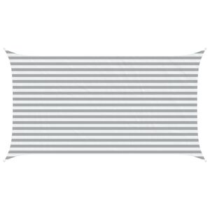 vidaXL Voile d'ombre Gris clair et blanc 4,5 x 2,5 m
