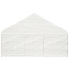 vidaXL Belv&eacute;d&egrave;re avec toit blanc 6,69x5,88x3,75 m poly&eacute;thyl&egrave;ne