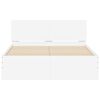 vidaXL Cadre de lit sans matelas blanc 135x190 cm