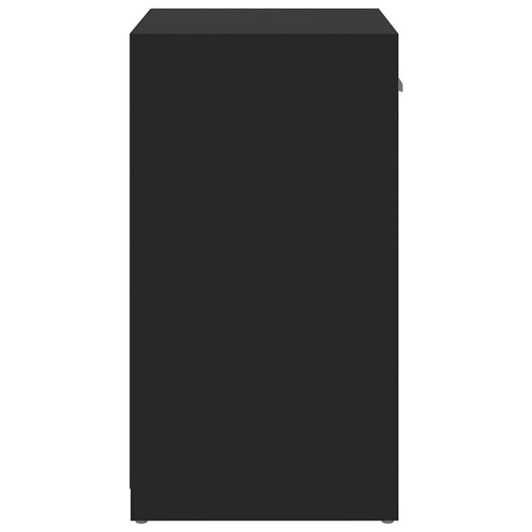 vidaXL Banc &agrave; chaussures Noir 94,5x31x57 cm Agglom&eacute;r&eacute;