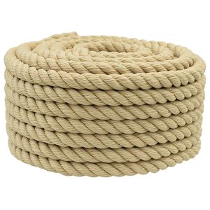 vidaXL Corde de bateau 2 mm 100 m Naturel