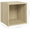 vidaXL Meuble TV chêne sonoma 37x35x37 cm bois d’ingénierie