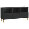vidaXL Meuble TV 102 x 34,5 x 50 cm Noir Bois d'ing&eacute;nierie