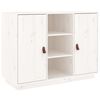 vidaXL Buffet Blanc 100x40x75 cm Bois massif de pin