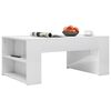 vidaXL Table basse blanc brillant 100x60x42 cm bois d'ingénierie