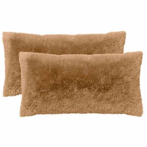 vidaXL Coussin avec oreiller HEERLEN 6 pi&egrave;ces Taupe Fleece PV