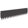 vidaXL Bordure de Pelouse 10 pc 103 x 25 cm Acier Noir