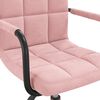 vidaXL Chaises pivotantes &agrave; manger lot de 2 rose velours