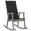 vidaXL Chaise &agrave; bascule avec coussins Gris Bois d'acacia massif