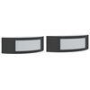 vidaXL Appliques murales d'ext&eacute;rieur 2 pcs noir acier inoxydable