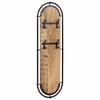 vidaXL Porte-manteaux muraux 4 crochets 2pcs bois massif manguier brut