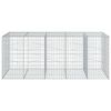 vidaXL Panier gabion avec couvercle 250x100x100 cm fer galvanisé