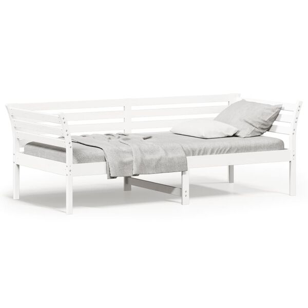 vidaXL Lit de jour sans matelas blanc 80x200 cm bois de pin massif