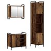 vidaXL Ensemble d'armoire de salle de bain 3 pc Bois ancien