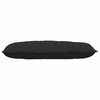 vidaXL Coussin de Dos Noir 100 x 50 cm Tissu en microfibre