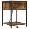 vidaXL Cabinet de chevet Ch&ecirc;ne fum&eacute; 42 x 41 x 56 cm Bois d'ing&eacute;nierie