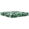 vidaXL Coussin de canap&eacute; d'ext&eacute;rieur 2 pcs Motif feuille Polyester