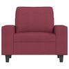 vidaXL Fauteuil avec repose-pied Rouge bordeaux 60 cm Tissu