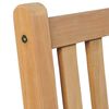vidaXL Chaises de jardin lot de 6 et coussins beige Bois teck massif
