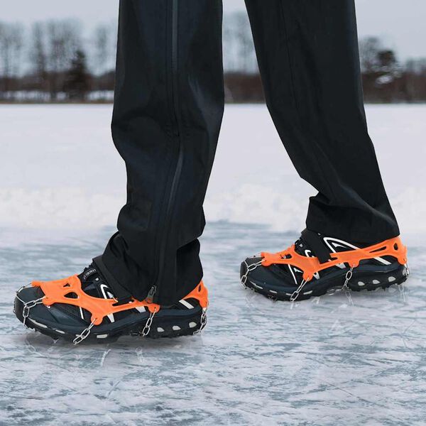 vidaXL Crampons pour chaussures avec 10 pointes Orange S