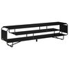 vidaXL Meuble TV 180 x 36 x 45 cm Ch&ecirc;ne noir Bois d'ing&eacute;nierie