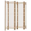 vidaXL Cloison de s&eacute;paration pliante 5 panneaux 200 cm Bambou et toile