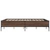 vidaXL Cadre de lit sans matelas chêne marron 150x200 cm